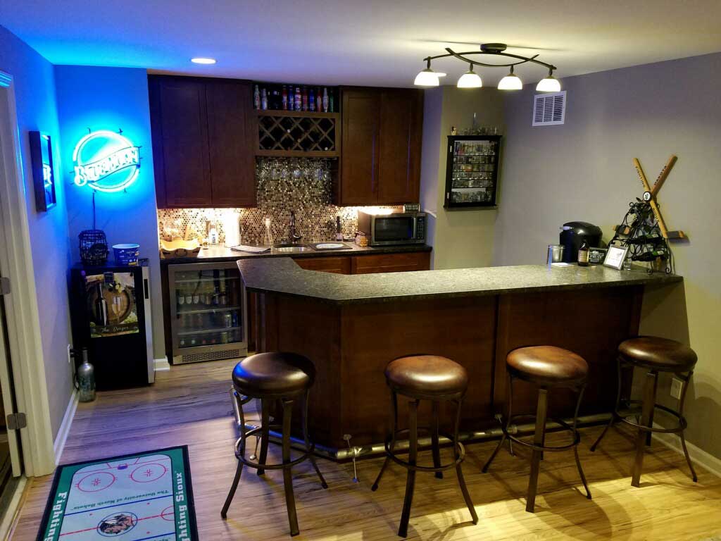 Finished Basement bar